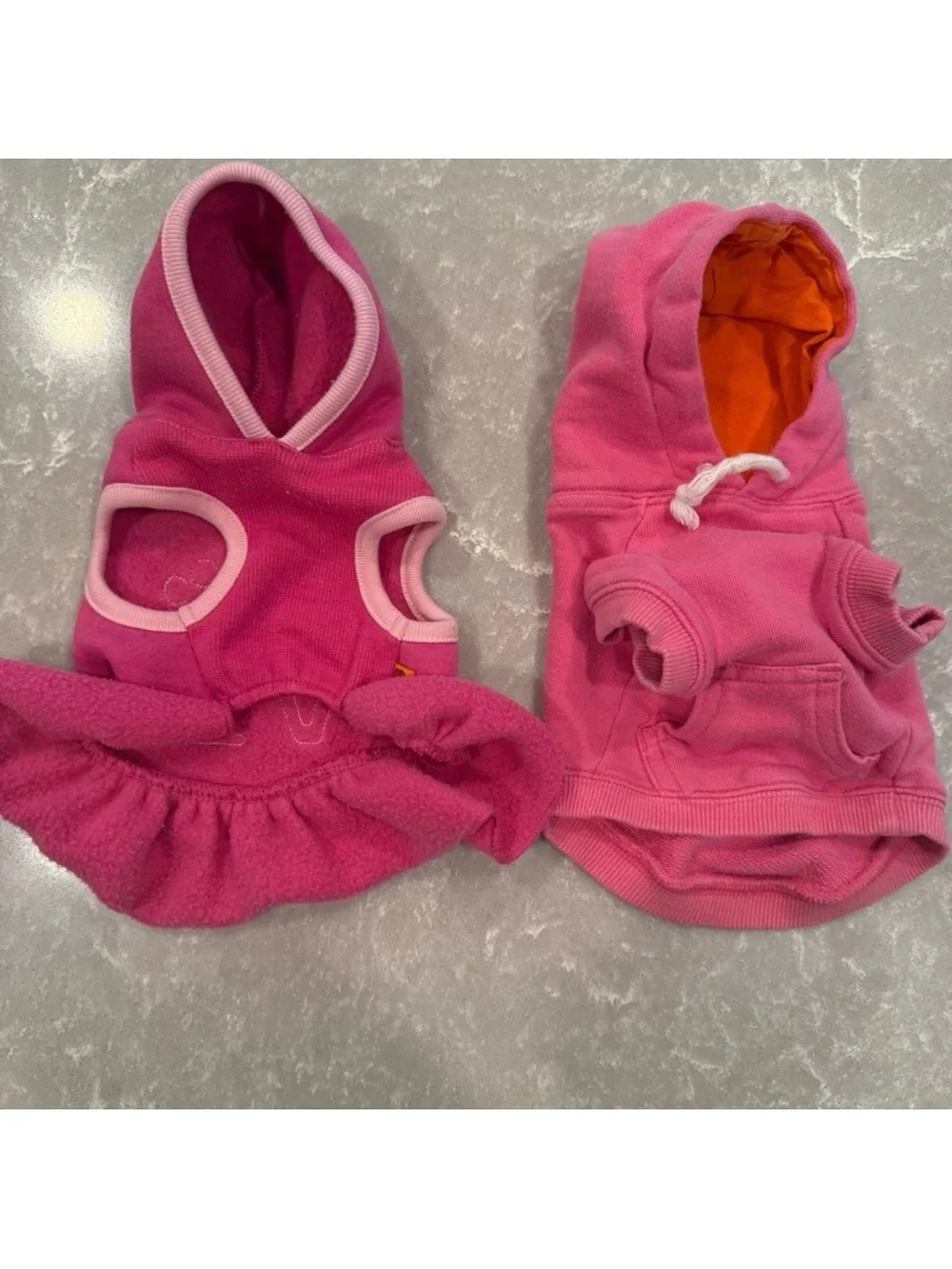 Wag & Bone Old Navy Dog Supply Barbie Pink Hoodie Dress Lot XS Pet Clothes
